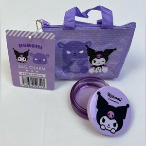 Sanrio Kuromi Keychain Wallet/Coin Purse/Small Pouch with Kuromi Cream Case